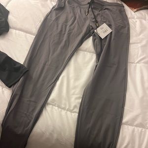 Dark grey peak Zyia joggers NWT